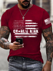Men's A True Patriot Printed Casual T-Shirt