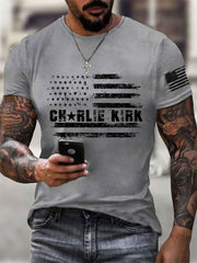 Men's A True Patriot Printed Casual T-Shirt