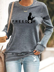 Women's Freedom Live Free Print Sweatshirt
