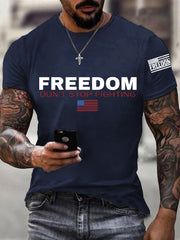 Men's Freedom Don't Stop Fighting R.I.P Charlie Kirk Tee