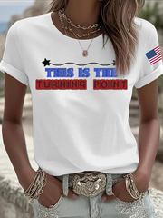 Women's Charlie Kirk Turning Point Iron On Short Sleeve T-Shirt