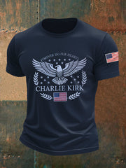 Men's Forever In Our Heart R.I.P Charlie Kirk Tee