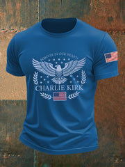 Men's Forever In Our Heart R.I.P Charlie Kirk Tee