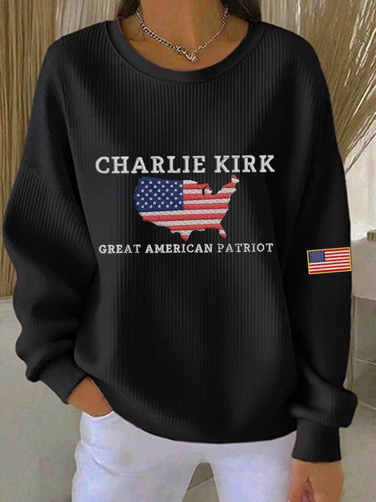 Women's patriotic sweatshirt