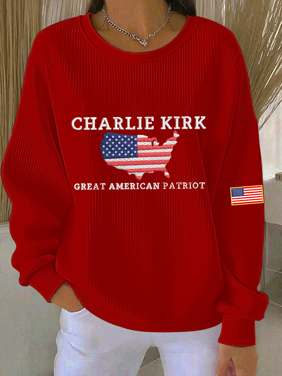 Women's patriotic sweatshirt