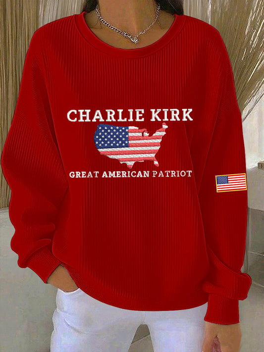 Women's patriotic sweatshirt