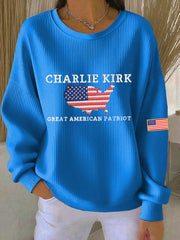 Women's patriotic sweatshirt