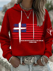 Women's Jesus defeated death so you can live hoodies