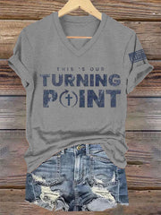 Women's This Is Our Turning Point R.I.P Charlie Kirk Tee