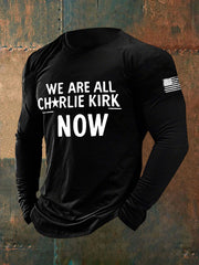 Men's Voice of Freedom Printed Casual T-shirt
