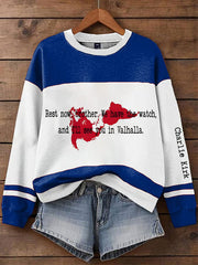 Women's rest now brother we have the watch and I’ll see you in Valhalla sweatshirts