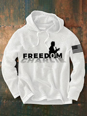 Men's Freedom R.I.P Charlie Kirk Printed Long-Sleeved Sweatshirt
