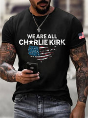 Men's Freedom Printed Casual T-shirt