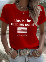 Women's Turning Point Rip Printed T-Shirt