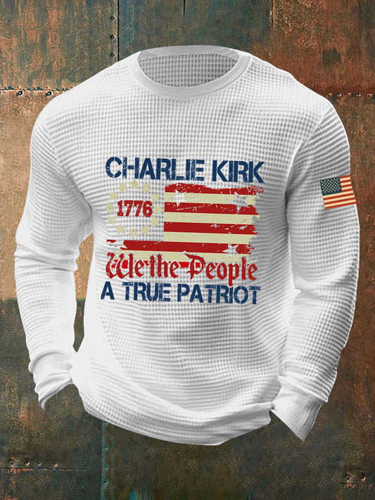 Men's A True Patriot Printed Casual T-Shirt