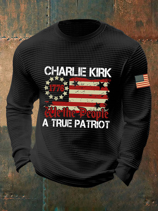 Men's A True Patriot Printed Casual T-Shirt