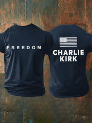 Men's Freedom Is Not Free R.I.P Charlie Kirk Short Sleeve T-shirt