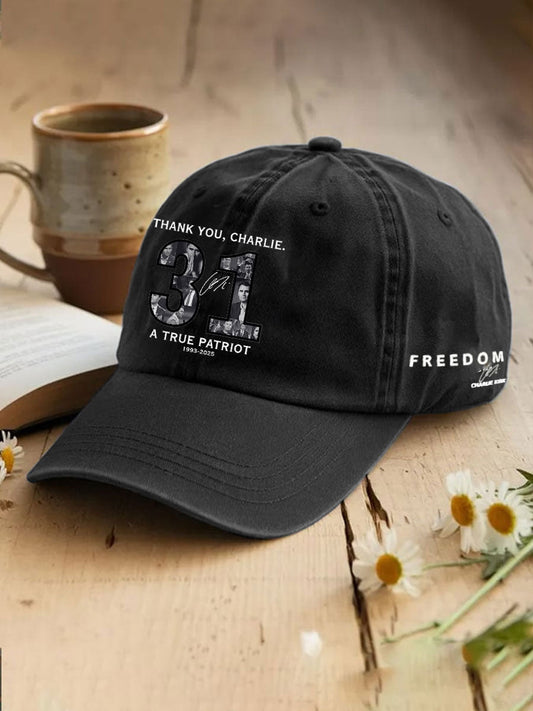 Unisex Thank You Charlie 31 True Patriot Printed Hat