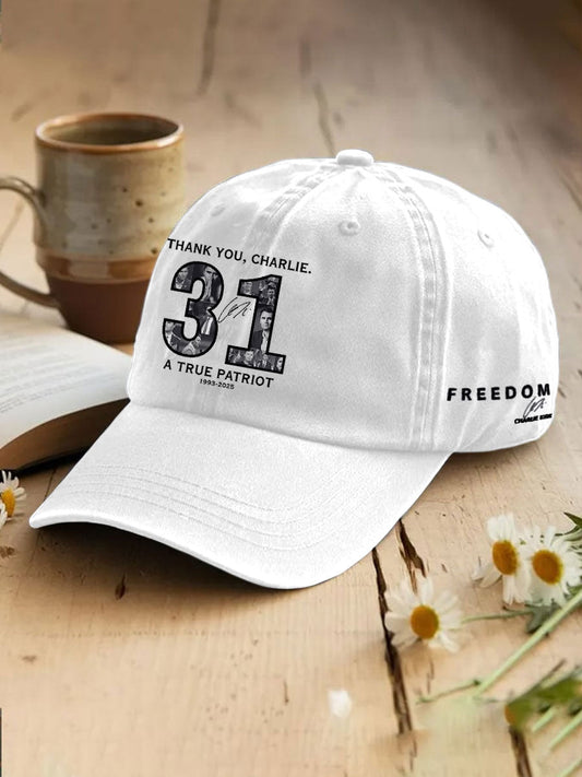 Unisex Thank You Charlie 31 True Patriot Printed Hat