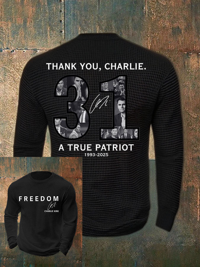 Men's Thank You Charlie 31 True Patriot Printed T-Shirt