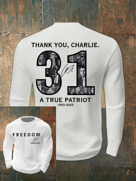 Men's Thank You Charlie 31 True Patriot Printed T-Shirt