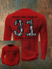 Men's Thank You Charlie 31 True Patriot Printed T-Shirt