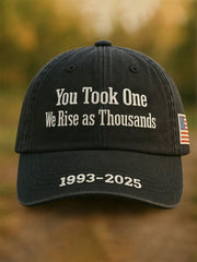 Unisex You Took One We Rise As Thousands Print Hat