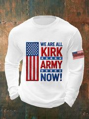 Men's We Are All Kirk Army Now! R.I.P Charlie Kirk Waffle Top