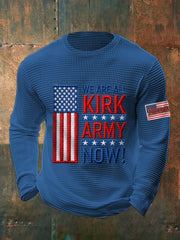 Men's We Are All Kirk Army Now! R.I.P Charlie Kirk Waffle Top