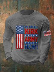 Men's We Are All Kirk Army Now! R.I.P Charlie Kirk Waffle Top