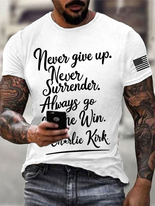 Men's Charlie Kirk Printed T-shirt