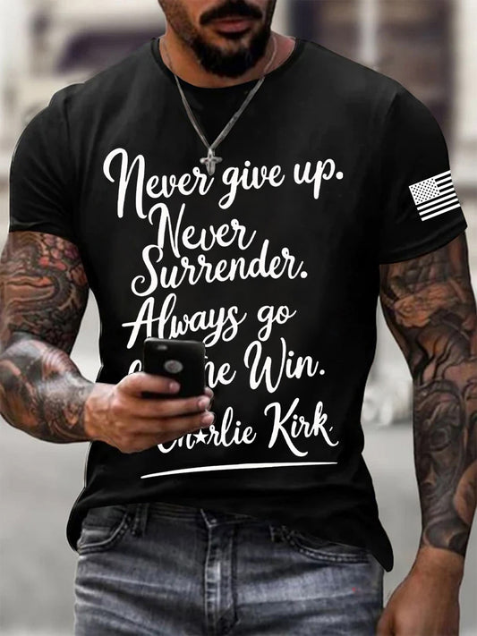 Men's Charlie Kirk Printed T-shirt