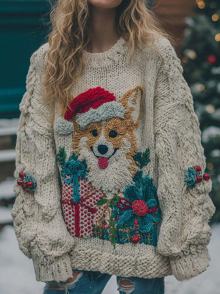 Women's Christmas Corgi Tops