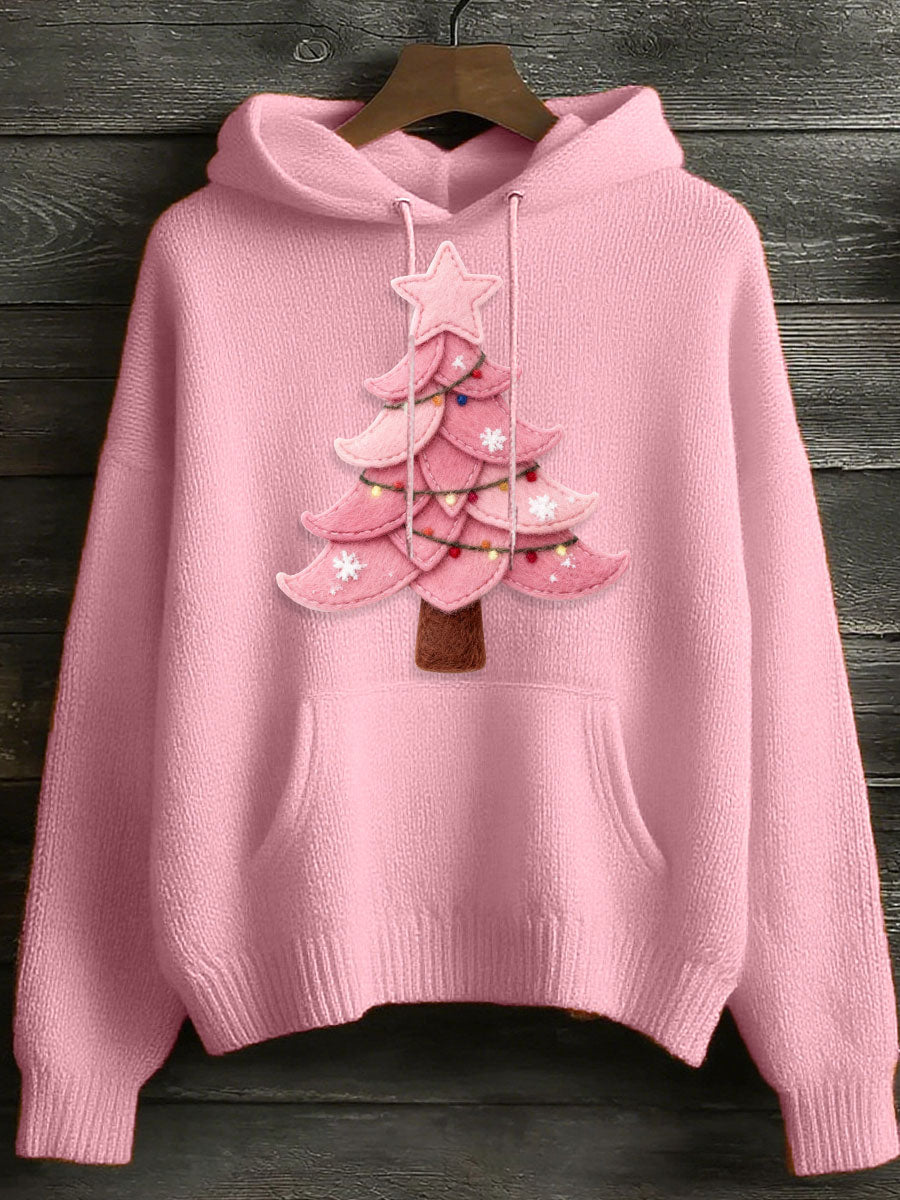 Women's Christmas Tree Hoodie Sweater