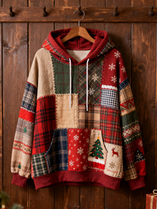 Women's Christmas Print Casual Hoodie