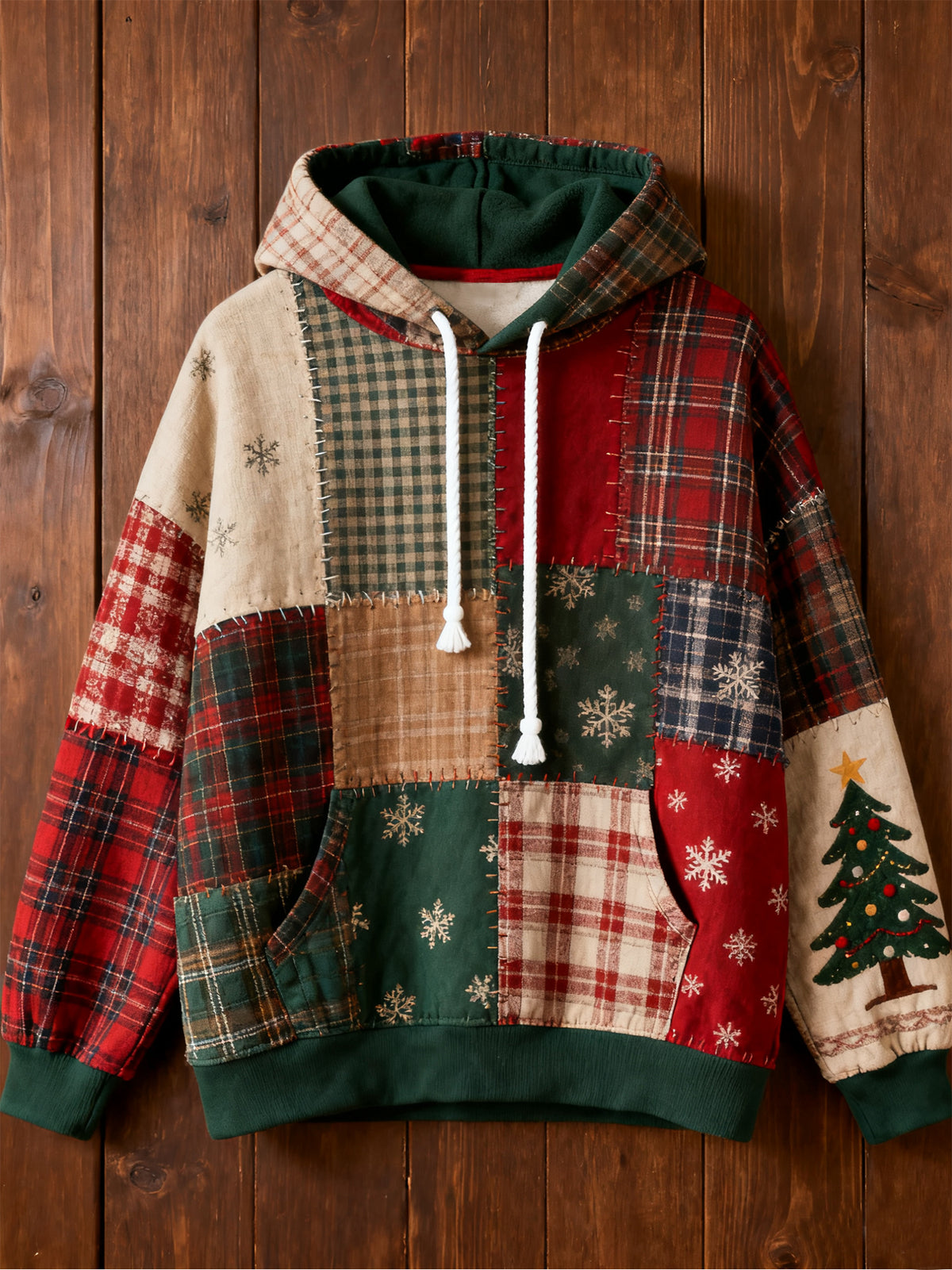 Women's Christmas Print Casual Hoodie