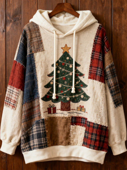 Women's Christmas Print Casual Hoodie