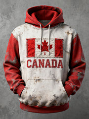 Men's Canada Print Casual Hoodie