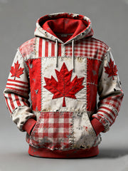 Men's Canada Print Casual Hoodie