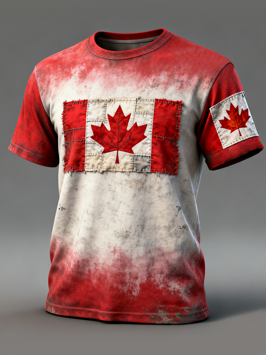 Men's Canada Print Casual T-shirt
