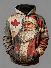 Men's Christmas Print Casual Hoodie