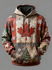 Men's Christmas Print Casual Hoodie