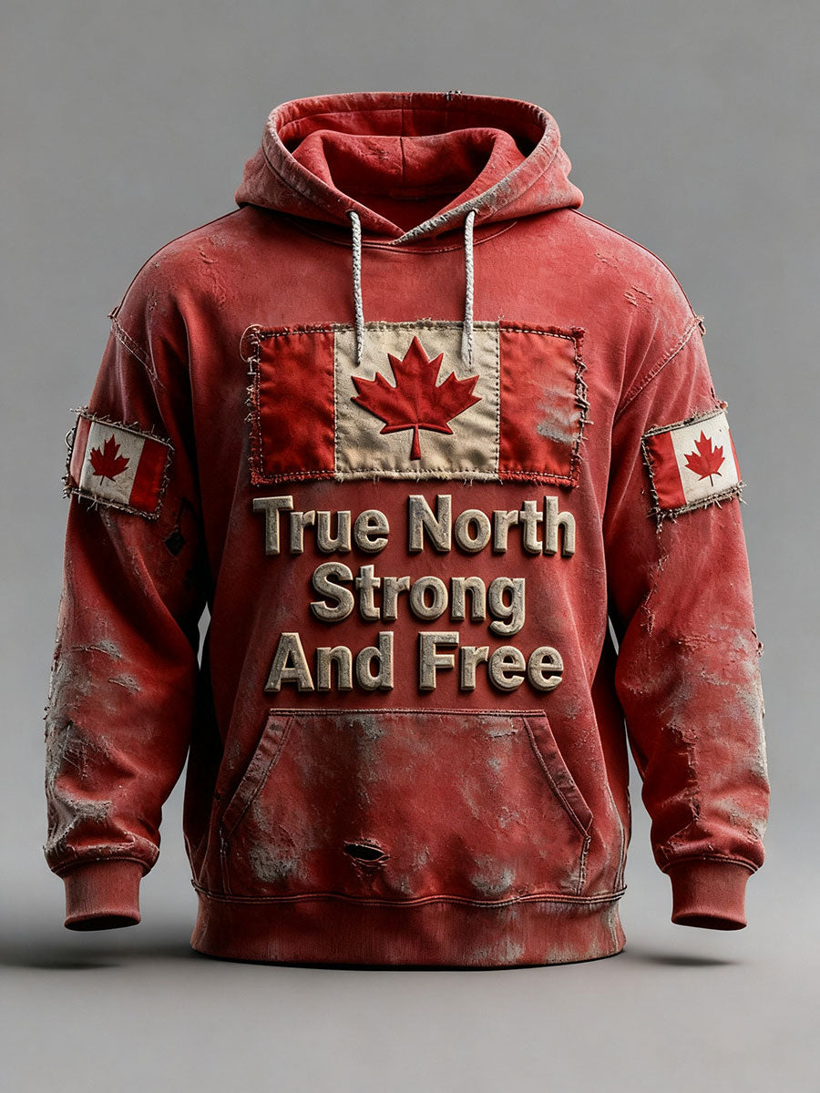Men's Canada Print Casual Hoodie