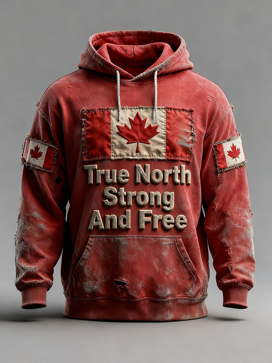 Men's Canada Print Casual Hoodie