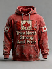 Men's Canada Print Casual Hoodie