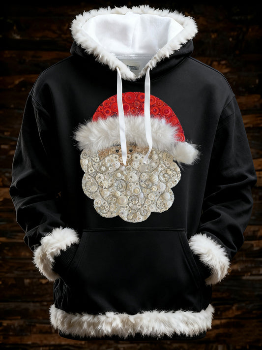 Men's Christmas Santa Art Oversized Hoodie