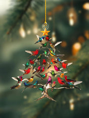 Christmas Hummingbird Christmas Tree Ornament