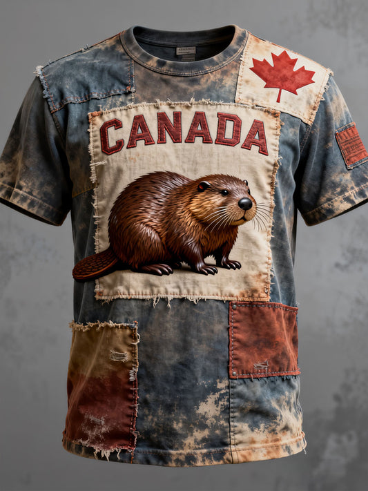 Men's Canada Print Casual T-shirt