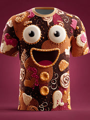 Men's Retro Christmas Printed T-shirt