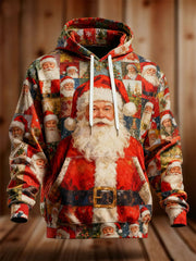 Men's Christmas Print Casual Hoodie